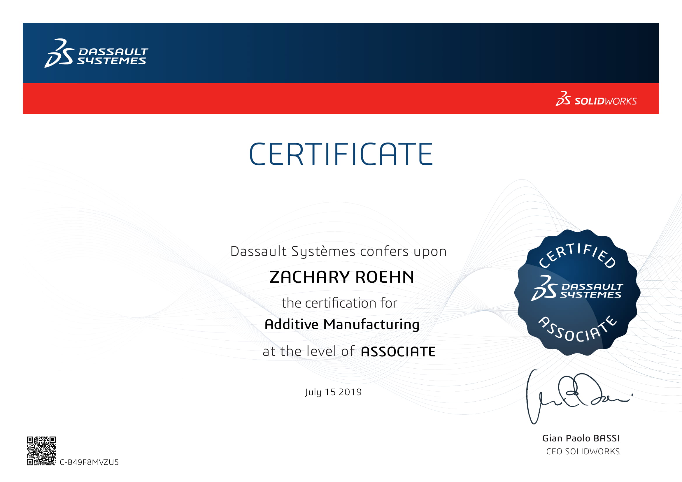 Certificate_Additive Manufacturing-1